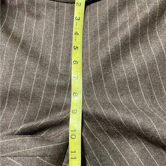 Vintage Pendleton Wool Trousers Womens 10P High Rise Brown Pinstriped Casual - Picture 6 of 9